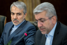 اردکانیان وزیر نیرو و نوبخت سخنگوی دولت در نشست خبری با خبرنگاران