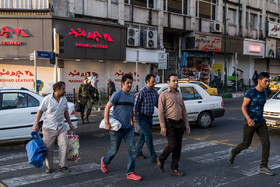 اولین روز تغییر ساعت اداری - میدان ونک