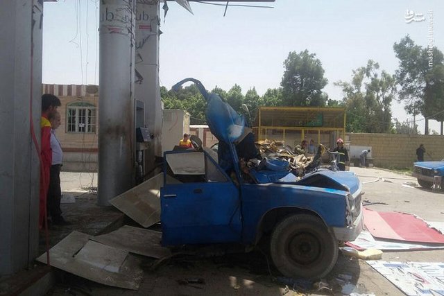 مصدومیت 4 نفر براثر انفجار مخزن بنزین در «فاروج» 
