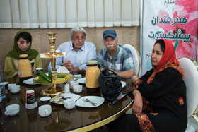 محمود پاک نیت و مهوش صبرکن در گردهمایی پیشکسوتان و هنرمندان متولد تیر ماه 