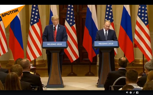 کنفرانس مطبوعاتی پوتین و ترامپ