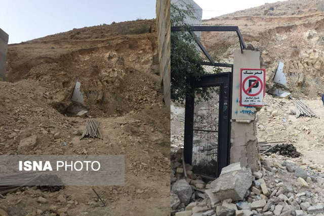 ساخت و ساز غیراصولی عامل ریزش کوه در شیراز