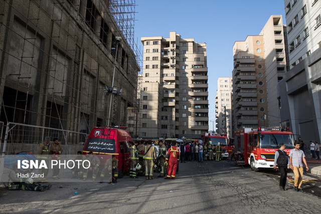 اطفای کامل آتش‌سوزی در برج پارامیس