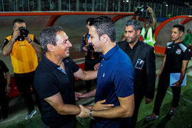 نمازی و نکونام  برتر دیدار تیم های نساجی مازنداران و ذوب آهن اصفهان در ورزشگاه شهیدوطنی قائمشهر