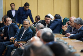 حضور محمد نهاوندیان معاون اقتصادی رئیس جمهور در مراسم تودیع و معارفه رئیس کل بانک مرکزی