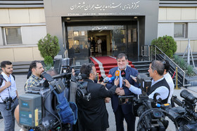 اسماعیل نجار، رییس سازمان مدیریت بحران کشور در حاشیه جلسه ستاد مدیریت بحران شهر تهران 