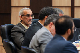  حسن پور سید آقایی، معاون حمل و نقل و ترافیک شهرداری تهران در جلسه ستاد مدیریت بحران شهر تهران 