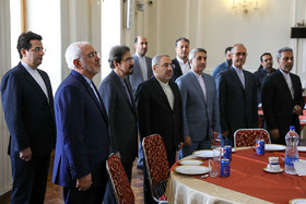 محمد جواد ظریف، وزیر امور خارجه در گرامیداشت روز خبرنگار در ساختمان وزارت امور خارجه