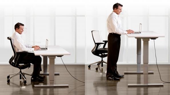تاثیر میزهای کار ایستاده بر افزایش طول عمر