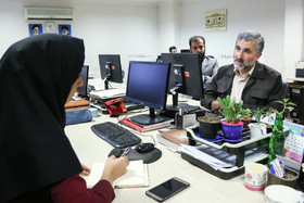 حضور محمد احسانی به مناسبت روز خبرنگار در ایسنا