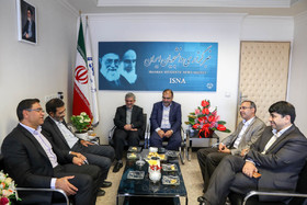 دکتر پور عابد معاون، دکتر منتظری، مهندس زجاجی و دکتر علیزاده مدیران جهاد دانشگاهی به مناسبت روز خبرنگار