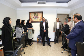 دکتر پور عابد معاون پژوهش جهاد دانشگاهی و مهندس زجاجی مشاور رییس جهاد دانشگاهی به مناسبت روز خبرنگار در ایسنا