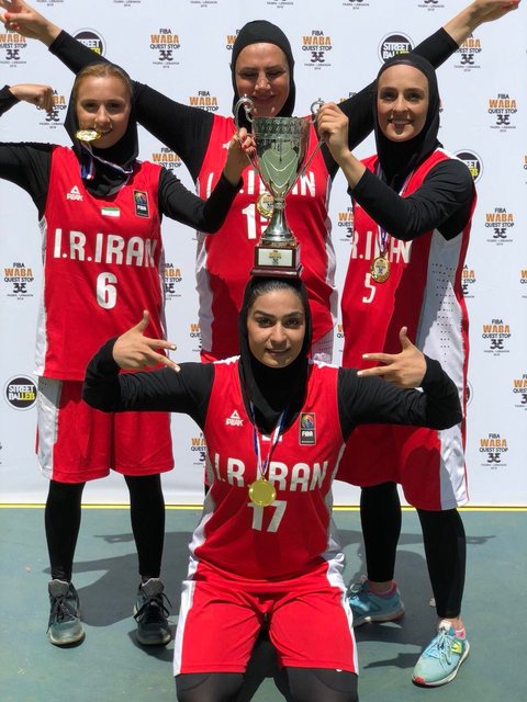 بانوان بسکتبال سه نفره ایران قهرمان غرب آسیا شدند