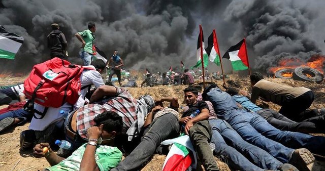 فلسطینی‌ها برای شرکت در تظاهرات بازگشت در مرز غزه آماده می‌شوند