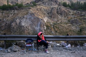 ترافیک شدید جاده هراز در روز عید قربان