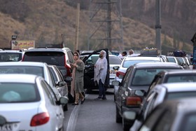 ترافیک شدید جاده هراز در روز عید قربان