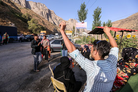 ترافیک شدید جاده هراز در روز عید قربان