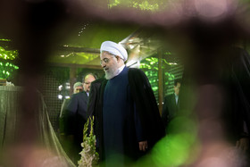 حسن روحانی، رییس جمهوری در مراسم تجدید میثاق اعضای هیأت دولت با آرمانهای امام خمینی (ره)
