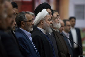 سخنرانی حسن روحانی در مراسم تجدید میثاق اعضای هیأت دولت با آرمانهای امام خمینی (ره)