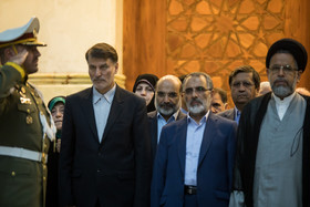 شهیندخت مولاوردی و معصومه ابتکار در مراسم تجدید میثاق اعضای هیأت دولت با آرمانهای امام خمینی (ره)