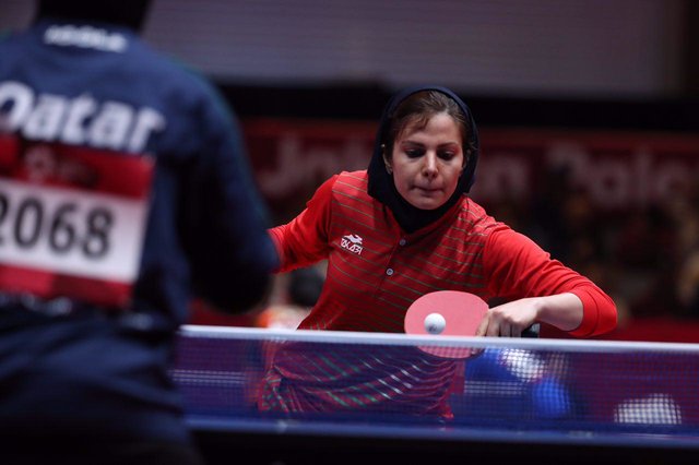 ندا شهسواری پرچمدار کاروان ایران در اختتامیه بازیهای آسیایی