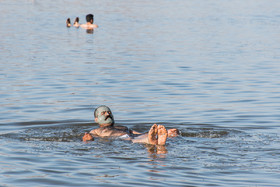 لجن درمانی در سواحل دریاچه ارومیه