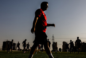 در حاشیه ی نخستین تمرین تیم ملی پس از جام جهانی