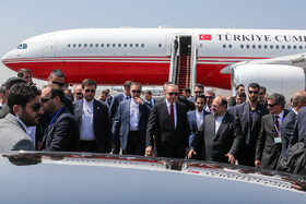 ورود اردغان به تهران برای حضور در نشست سهجانبه با روحانی و پوتین