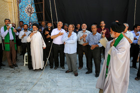 برپایی خیمه اباعبدالله الحسین(ع) در صحن زیارتگاه امامزاده موسی مبرقع فرزند امام محمد تقی(ع)
