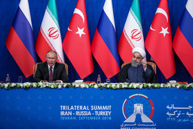 نشست مطبوعاتی روحانی،اردوغان و پوتین