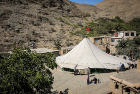 مراسم خیمه پوشان در روستای پیوژن مشهد