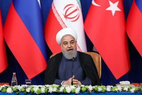 نشست مطبوعاتی روحانی، اردوغان و پوتین