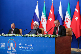 نشست مطبوعاتی روحانی، اردوغان و پوتین