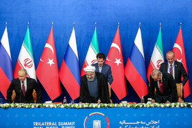 نشست مطبوعاتی روحانی، اردوغان و پوتین
