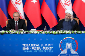 نشست مطبوعاتی روحانی، اردوغان و پوتین