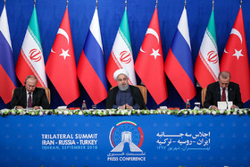 نشست مطبوعاتی روحانی، اردوغان و پوتین