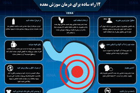 اینفوگرافی / ۱۲ راه ساده برای درمان سوزش معده