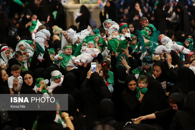 آیین شیرخوارگان حسینی در مسجد مقدس جمکران برگزار می‌شود