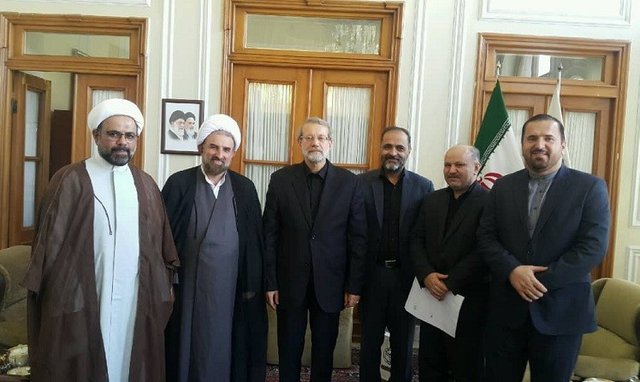 دیدار رئیس و معاونین دانشگاه مذاهب اسلامی با رئیس مجلس شورای اسلامی