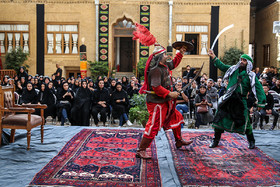 عزاداری تاسوعای حسینی تهران - اجرای تعزیه در خانه موزه شهید مدرس