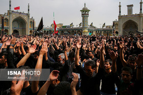 ندای "لبیک یا حسین" در قم طنین انداز شد