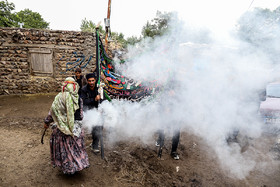 آیین عزاداری روز عاشورا در روستای بهل - اهر