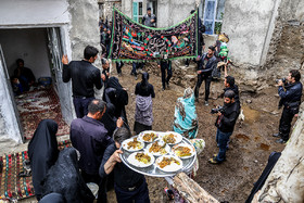 آیین عزاداری روز عاشورا در روستای بهل - اهر