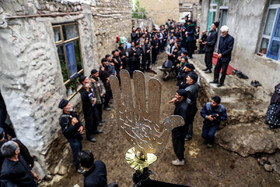 آیین عزاداری روز عاشورا در روستای بهل - اهر