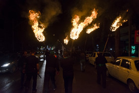 آیین دسته چوبی و مشعل گردانی - گرگان