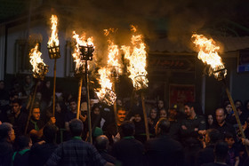 آیین دسته چوبی و مشعل گردانی - گرگان
