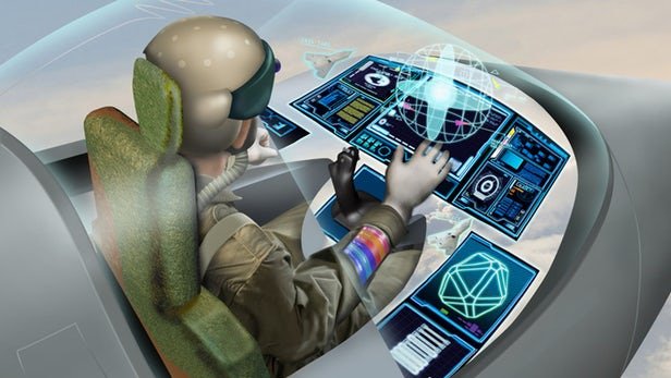 کنترل جت‌های جنگی با نگاه و اشاره خلبان