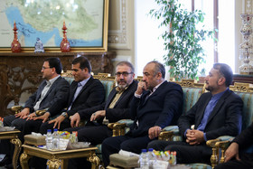دیدار وزیر کشور جمهوری آذربایجان با علی لاریجانی