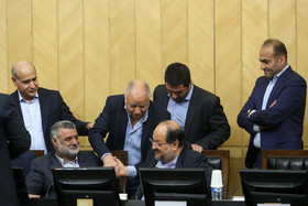 جلسه مشترک کمیسیون کشاورزی با فعالان در عرصه کشاورزی و صنایع غذایی با حضور رئیس مجلس، وزیر صنعت معدن تجارت و وزیر کشاورزی