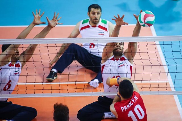 ترکیب والیبال نشسته ایران در قهرمانی آسیا